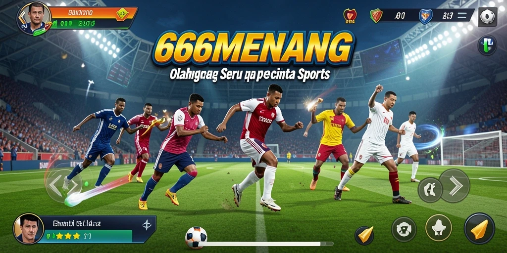 Screenshot dari gameplay seru 666MENANG yang menampilkan aksi olahraga.