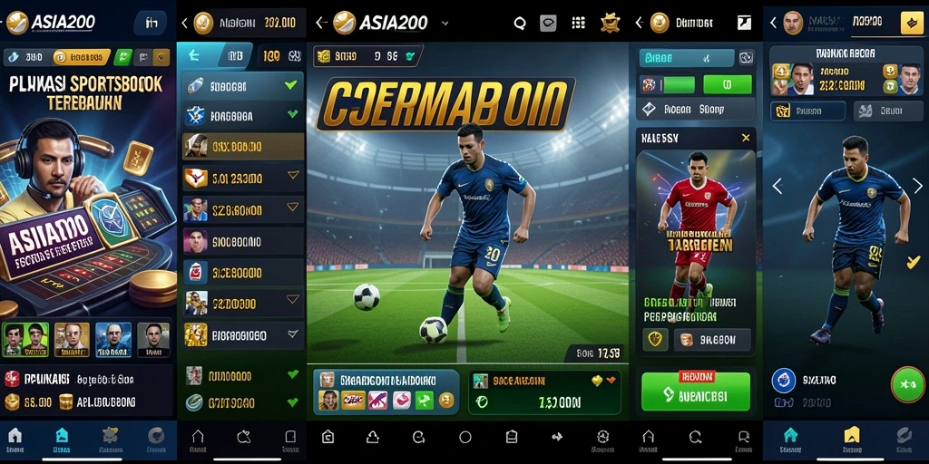 Tampilan screenshot utama ASIA200 dengan gameplay Sportsbook yang menarik.
