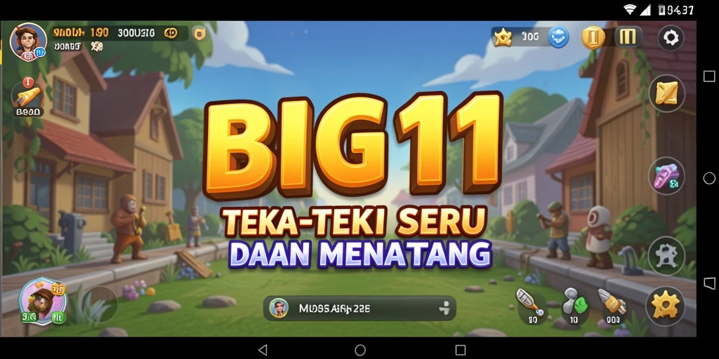 Tangkapan layar utama BIG11 menampilkan gameplay Puzzle yang seru dan penuh tantangan.