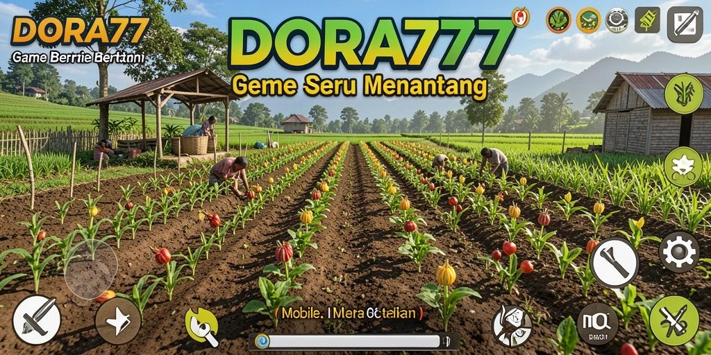 Tampilan screenshot DORA77 menunjukkan aktivitas bertani yang menarik.