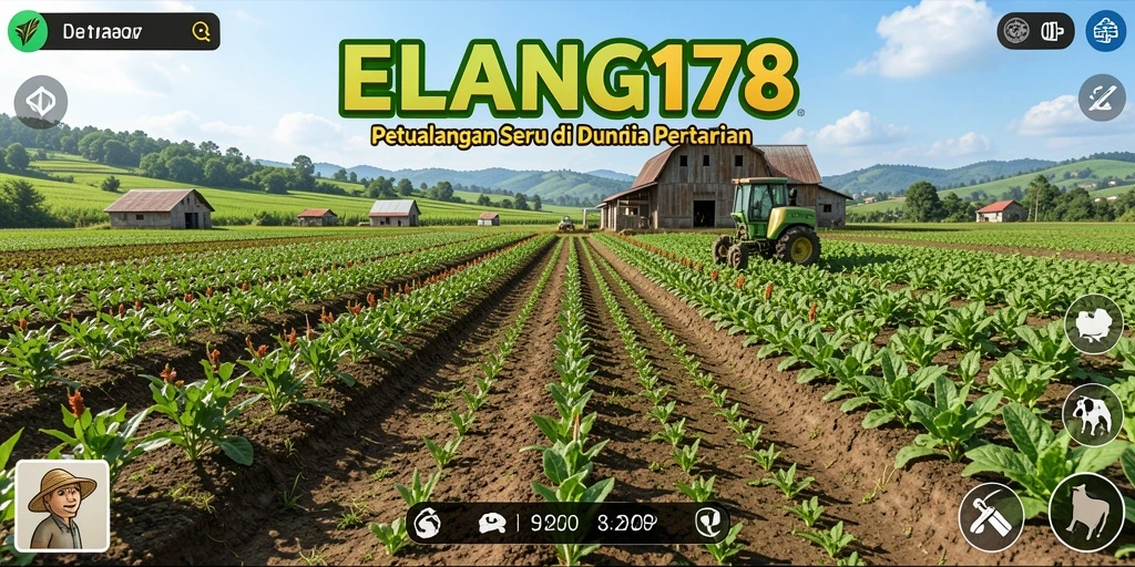 Tampilan grafik menarik dalam gameplay Farming ELANG178.