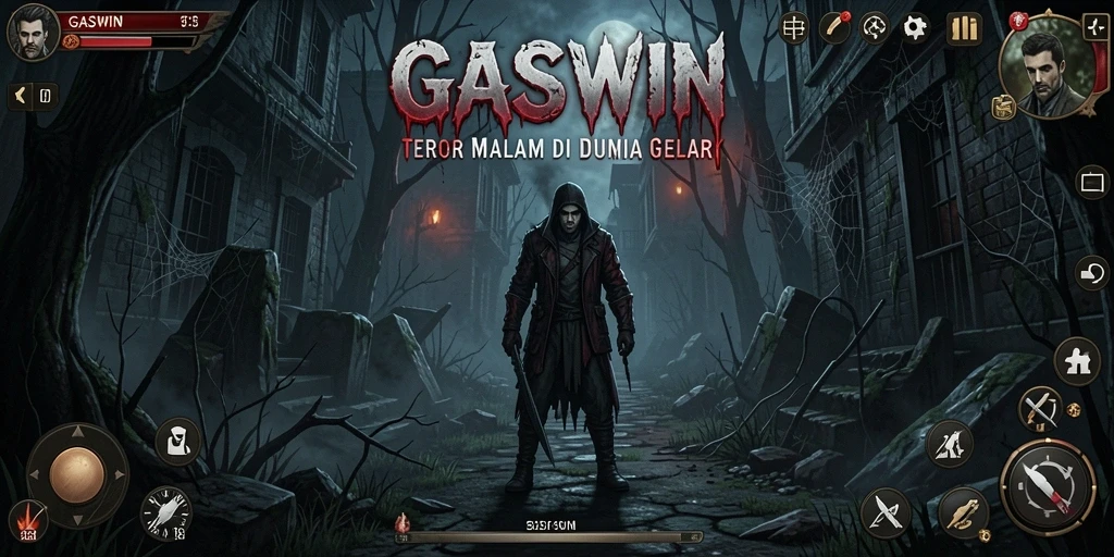 Tampilan mendebarkan dari gameplay GASWIN yang penuh ketegangan.