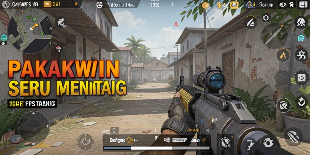 Gameplay KAKWIN yang intens dan menegangkan dalam mode FPS.