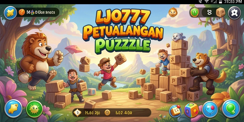 Tampilan gameplay LJO777 dengan teka-teki menarik dan menantang.