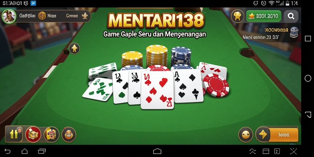 Tampilan gameplay Gaple yang seru dan interaktif.
