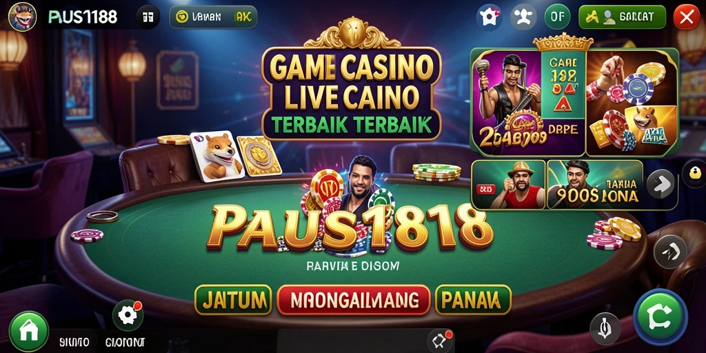 Gameplay Live Casino PAUS188 yang interaktif dan menarik.