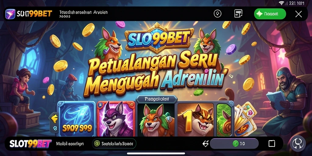 Screenshot permainan SLOT99BET yang penuh aksi petualangan.