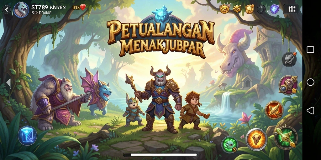 Tampilan menarik dari gameplay ST789 yang penuh aksi RPG.