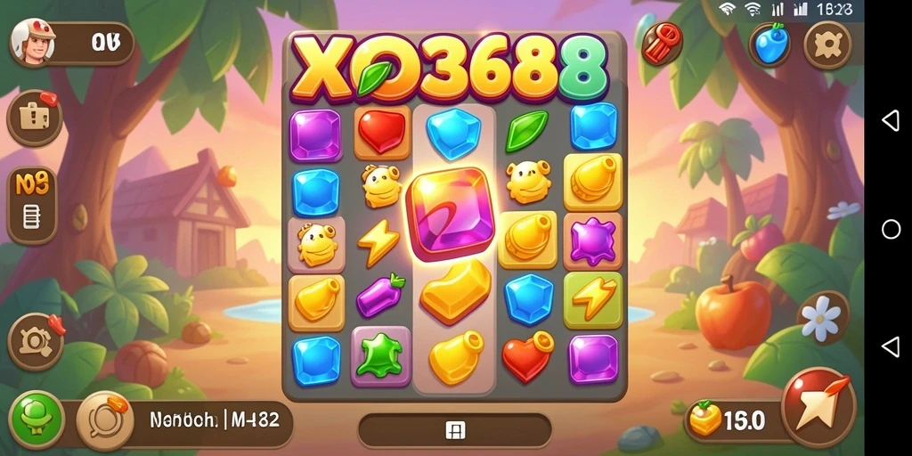 Tampilan screenshot gameplay XO368 yang penuh warna dan menarik.